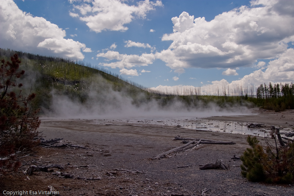 Sulphurous steam smells funny.