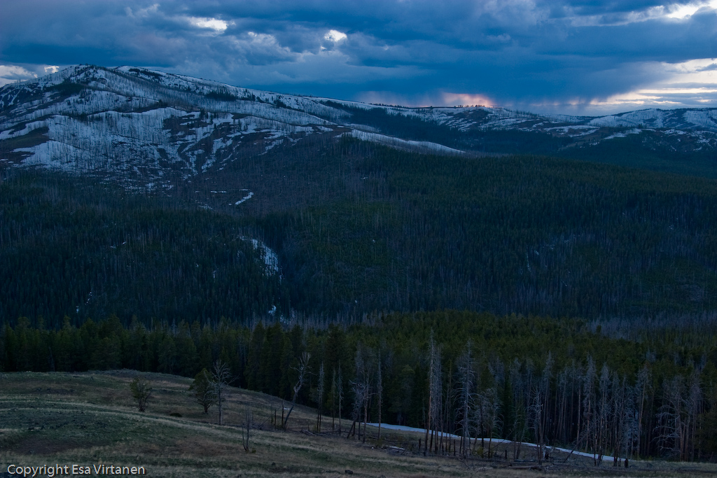 More sunset at Yellowstone.