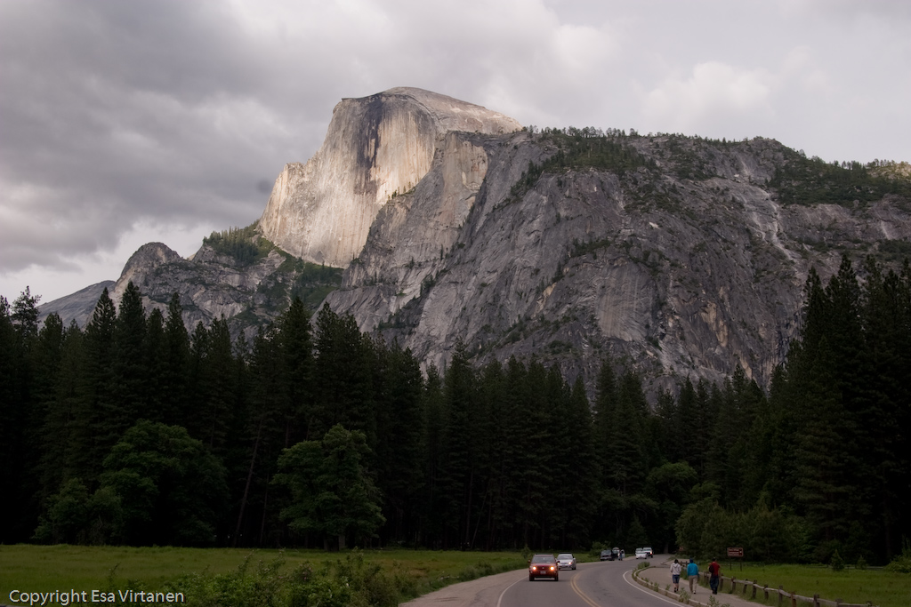 Half-Dome from Yosemite Canyon.