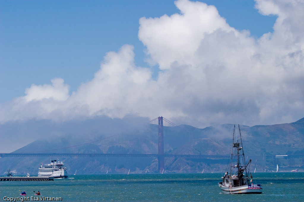 The Golden Gate bridge, SF.