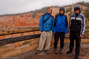 ... but nonetheless our intrepid travelers were happy at the sight of strange rocks.