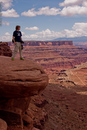 A man observes his domain.